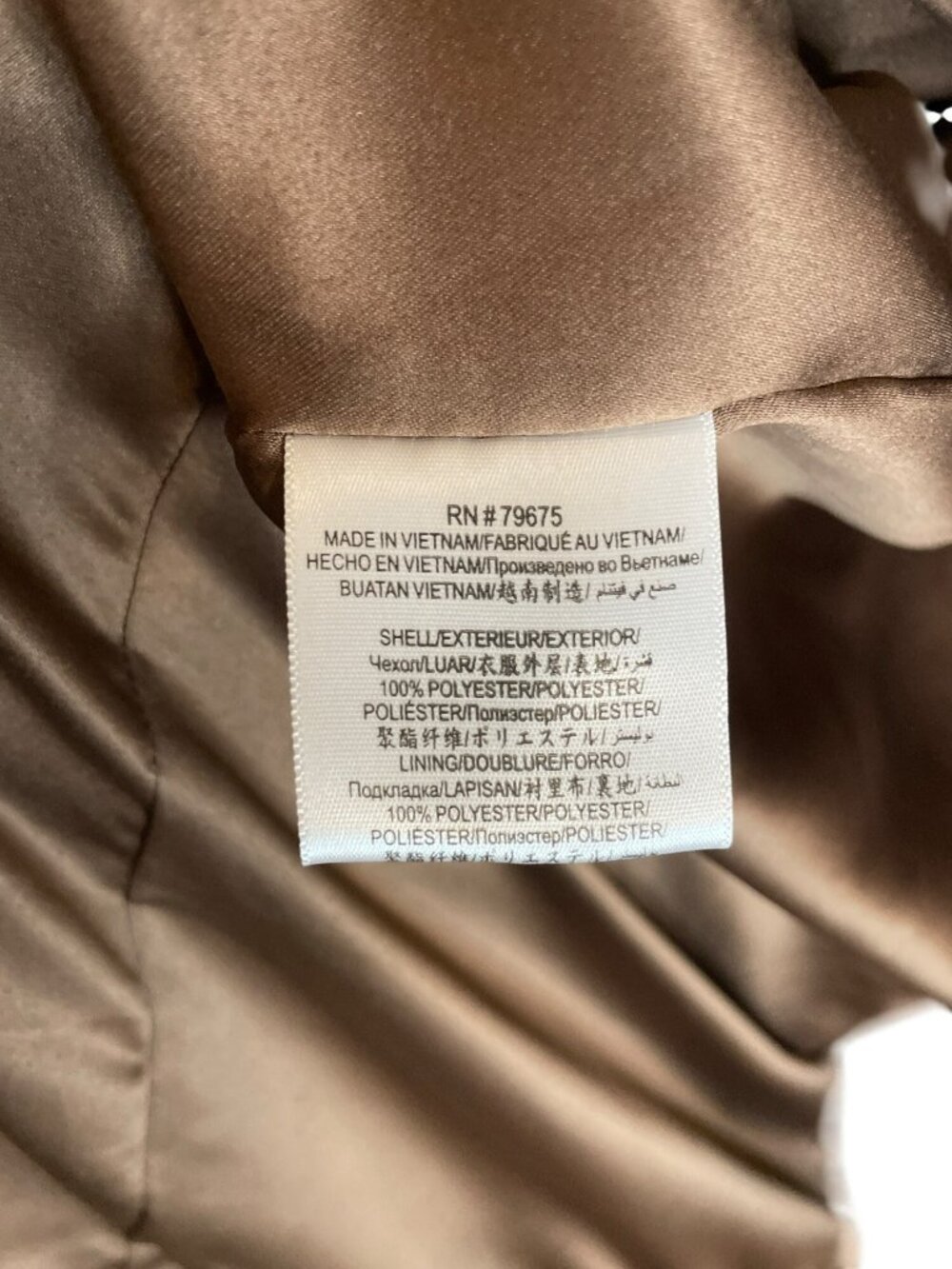 BCBGMAXAZRIA Coffee Brown Wool Double-Breasted Coat Women's Sz M $398 NWT - Picture 8 of 8